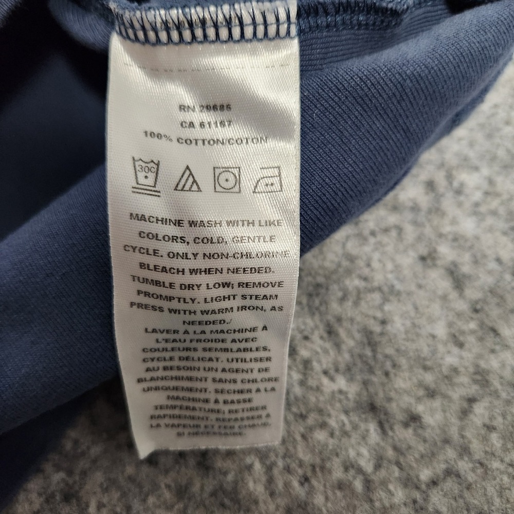 Pendleton Scoop Neck Sweatshirt Men XL Tall Blue Long Sleeve Pullover Slim Fit - Picture 6 of 6